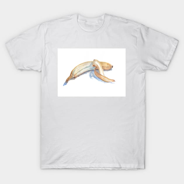 Watercolor banana T-Shirt by hicksi7